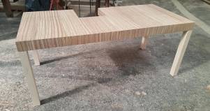 Tavolo zebrano su misura allungabile in legno 